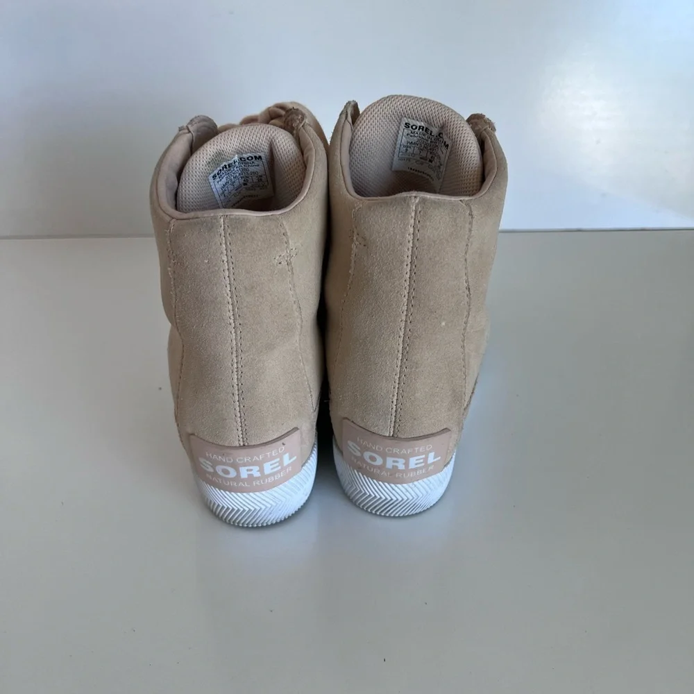 Sorel Women's‎ Out N About Wedge Sneaker Bootie Nova Sand, Sea Salt